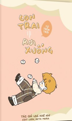 Bìa truyện Con Trai Từ Trên Trời Rơi Xuống - Lạc Khê Nhi