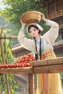 Bìa truyện Xuyên Thành Nữ Chính Làm Nông - Thụ Thượng Đích Hàm Ngư Bính Càn