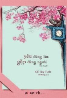 Bìa truyện Yêu Đúng Lúc, Gặp Đúng Người (Đúng Thời Điểm, Đúng Người) - Cố Tây Tước